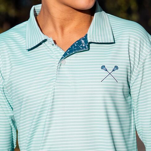 Lacrosse Long Sleeve Polo Shirts | Lax Performance Polo | Youth & Adult Sizes in Saudi Arabia