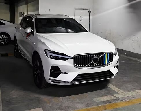 iJDMTOY Exact Fit Sweden Flag Color Grille Decoration Insert Trims Compatible With Volvo 2022-up LCI XC60 Vertical Front Grill (Color: Blue/Yellow/Blue) in Saudi Arabia