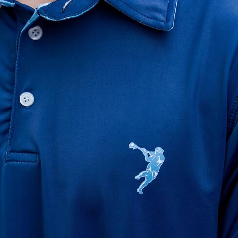 Lacrosse Long Sleeve Polo Shirts | Lax Performance Polo | Youth & Adult Sizes in Saudi Arabia