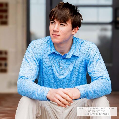 Lacrosse Long Sleeve Polo Shirts | Lax Performance Polo | Youth & Adult Sizes in Saudi Arabia