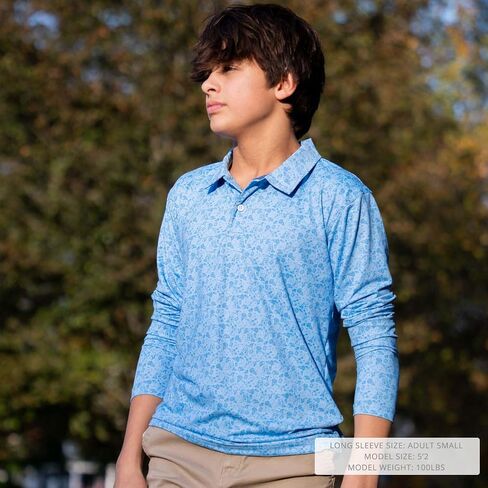 Lacrosse Long Sleeve Polo Shirts | Lax Performance Polo | Youth & Adult Sizes in Saudi Arabia