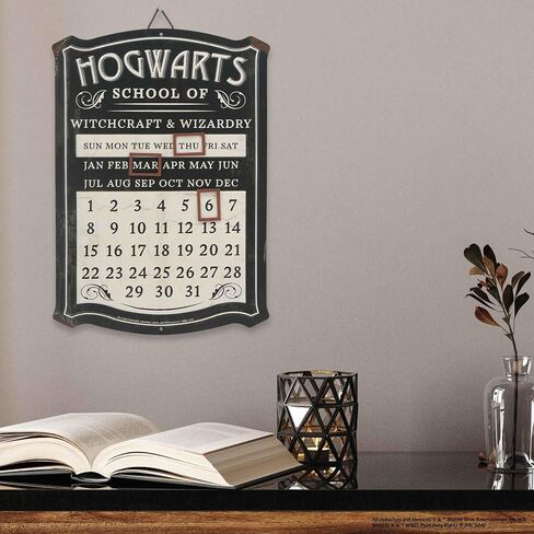 Harry Potter Hogwarts التقويم المعدني المقسّم - علامة تقويم معدني مع مغناطيسات للديكور المنزلي in Saudi Arabia
