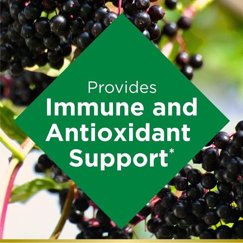 Nature's Bounty Elderberry Gummies, Immune Support, Contains Vitamin A, C, D, E and Zinc, 40 Gummies in Saudi Arabia