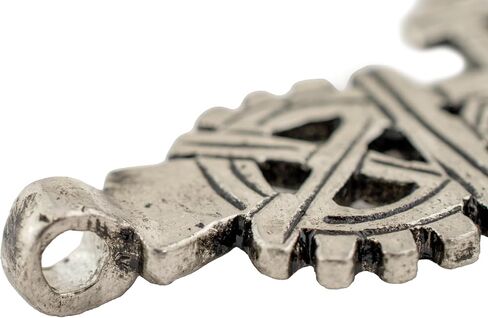 Silver Ethiopian Coptic Cross Pendant, African Abyssinian Design, Orthodox Christian Pendant for Jewelry, The Bead Chest in Saudi Arabia