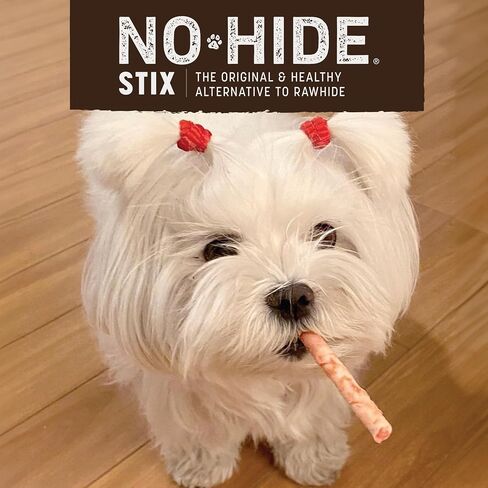 عصي مضغ للكلاب من Earth Animal No-Hide Stix بزبدة الفول السوداني والدجاج ولحم البقر بنكهة الجلد الخام الطبيعي خالية من الجلود الخام تدوم طويلاً (عبوة من 10 قطع من 3) in Kuwait