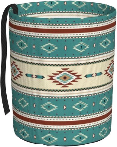 Native Indian Western Tribal Car Trash Can Collapsible Garbage Can,Hanging Trash Bag Water Proof with Suitable for Storage for Car Interiors,Home in Kuwait
