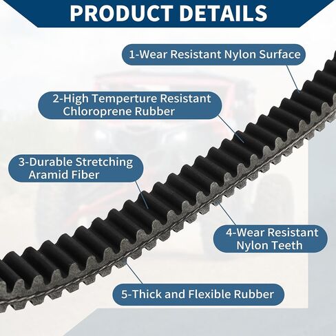 No.590110003 ATV UTV Drive Belt for Kawasaki KFX700 2004-2009 V-Belt in Saudi Arabia