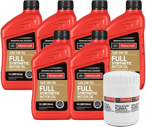 Genuine OEM Engine Oil Change Kit SAE 5W-30 For Lincoln 3.5 5.0 V6 V8 in Saudi Arabia