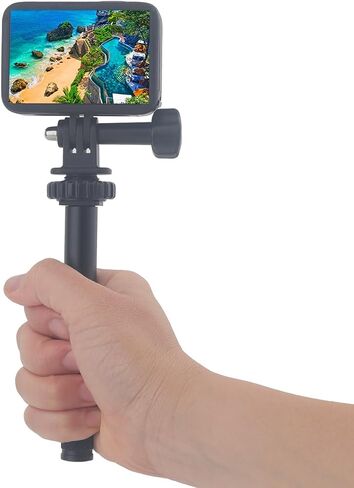 1/4" Thread Extension Aluminium Rod Mount, Camera Extension Rod for Dash Cam, Acion Cameras, 15cm/5.9 inch Long with 1/4" Male Female Thread in Kuwait