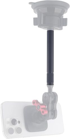 1/4" Thread Extension Aluminium Rod Mount, Camera Extension Rod for Dash Cam, Acion Cameras, 15cm/5.9 inch Long with 1/4" Male Female Thread in Kuwait
