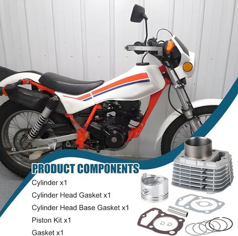 أعلى طاولة إعادة بناء الطرف 63 مم STD حشية Pistion لـ Honda XR200 XR200R XL200R TLR200 1986-1987 in Kuwait