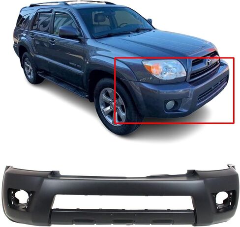 FITPARTS متوافقة مع غطاء الوفير الأمامي 2006 2007 2008 2009 TOYOTA 4RUNNER 06 07 08 09. جديد ، جاهز وجاهز للطلاء. ث/ثقوب الضوء الضباب. TO1000326 5211935903 in Saudi Arabia