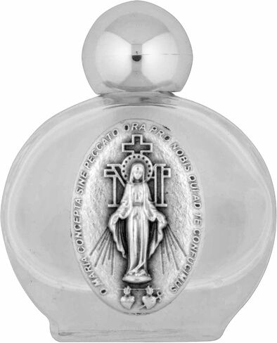 Venerare Small Glass Holy Water Bottle (Miraculous Medal) in Saudi Arabia
