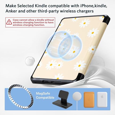 حافظة CoBak لجهاز Kindle Paperwhite الجيل الثاني عشر 2024 (7 بوصات) وإصدار Kindle Colorsoft Signature Edition - غطاء جلد PU جديد تمامًا مع ميزة التنبيه التلقائي للنوم لإصدار Kindle Paperwhite Signature 2024 in Saudi Arabia