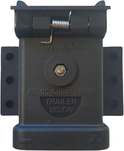 Trailer Vision 50A Battery Boxes Quick Connector Protective Cover Mount Fits Gauge 6-12 AWG 50 Amp Anderson Plug Assembly - Recovery Winch Jumper Cable Trailer Forklift Truck Solar UTV RV 4WD (Black) in Saudi Arabia