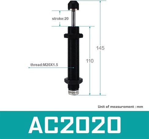 AC Oil Buffer Pneumatic Hydraulic Shock Absorber Damper AC0806 AC1008 AC1210 AC1410 AC1412 AC1415 AC1416 AC1425 AC2580 1Pcs(AC1416) in Kuwait