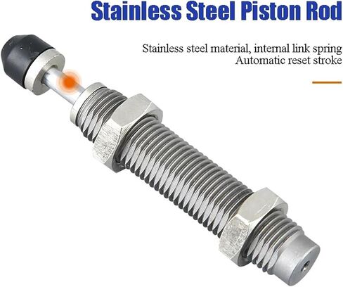 Hydraulic Shock Absorber Adjustable Pneumatic Hydraulic Buffer RB0805 RB0604 With Cap RB0806 RB2015 RBC1412 RBC2015/RB RBC 1Pcs(RBC0604) in Saudi Arabia