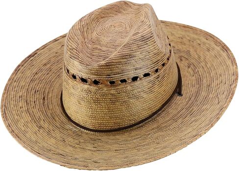 Trendy Apparel Shop UPF 50+ Palm Braid Large Brim Fedora Sun Hat with Double String Chin Cord in Saudi Arabia
