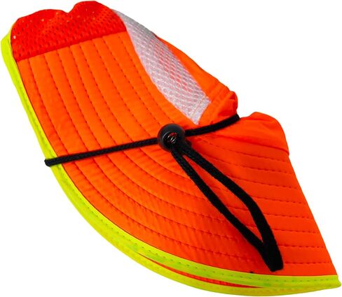 Packable and Adjustable High Visibility Mesh Boonie Sun Hat with Neck Flap and Reflective Stripe in Saudi Arabia