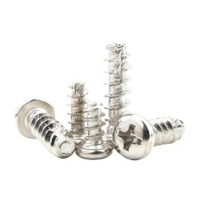 40-100 Pieces Nickel Plated Self Tapping Screws M2 M2.3 M2.6 M3 M3.5 M4 - Cross Round Head Machine Screws (20mm, M4 40pcs) in Kuwait