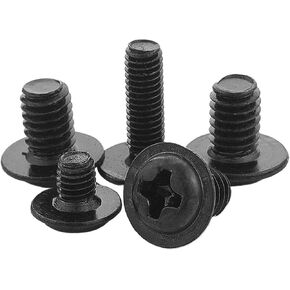 20-100 قطعة عبر رأس الجمالون الدائري فيليبس مع المسمار المسمار طوق غسالة M1.4-M6 Carbon Steel PWM (18 مم ، M3 50pcs) in Kuwait