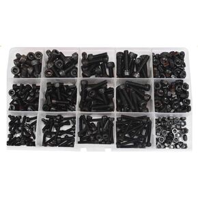 M3 M4 M5 Socket Cap Screws Set Metric Thread Socket Cap Screw Machine Allen Nut Assortment Black Steel Alloy 12.9 Grade in Kuwait