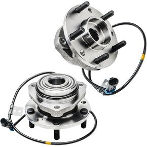 Detroit Axle - 4WD Front Wheel Hubs for Chevy S10 Blazer GMC Sonoma Jimmy Oldsmobile Bravada Isuzu Hombre Wheel Wheel and Hubs Assembly Set ، Pair Hubs Present in Kuwait
