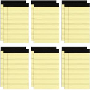 Goefun Note Pads 5x8 12 PCS, Small Legal Pads 5x8 White College Ruled for Work, Perforated White Legal Notepads Lined Paper - 30 Sheets Per Notepad in Kuwait