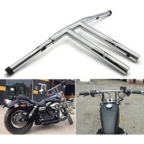 SMT- Black 12 "Rise T-Bars Handlebar Bar متوافق مع H-D 96-17 Sportster Dyna softail [B07LCZRV1G] in Kuwait