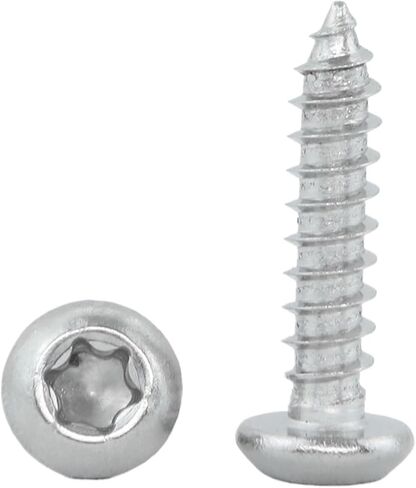 20-50pcs Torx Flat Head Tapping Screw, Six Lobe, Stainless Steel, M2, 2.3, M2.6, M3, Torx Wood Screw, Anti-Theft Screw, Number Plate (M2x20mm 50pcs) in Saudi Arabia