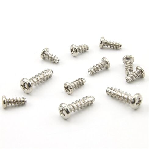 40-100 Pieces Nickel Plated Self Tapping Screws M2 M2.3 M2.6 M3 M3.5 M4 - Cross Round Head Machine Screws (20mm, M4 40pcs) in Kuwait