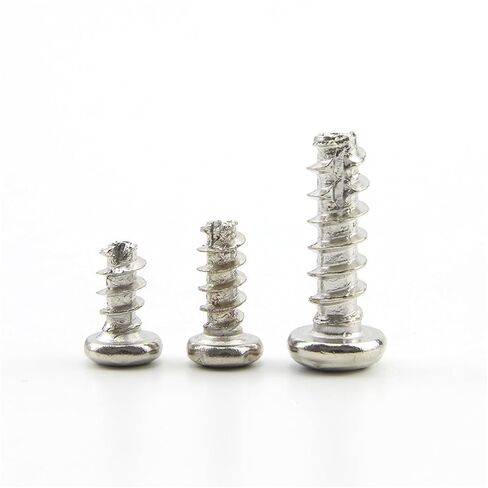 40-100 Pieces Nickel Plated Self Tapping Screws M2 M2.3 M2.6 M3 M3.5 M4 - Cross Round Head Machine Screws (20mm, M4 40pcs) in Kuwait