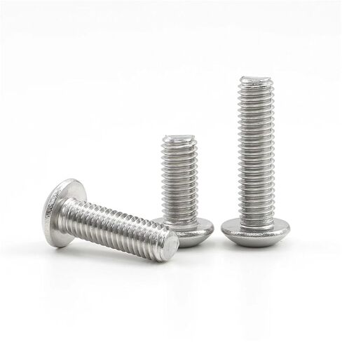 2-50 Pieces Allen Button Head Bolt, Stainless Steel, M2, M2.5, M3, M4, M5, M6, M8, Hexagon Round Head Screw, ISO7380(75mm, M4 10pcs) in Kuwait