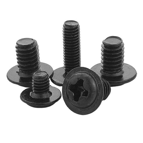 20-100 Pieces Cross Phillips Pan Round Truss Head with Washer Padded Collar Machine Screw M1.4-M6 Carbon Steel PWM Screw (5mm, M3.5 50pcs) in Kuwait