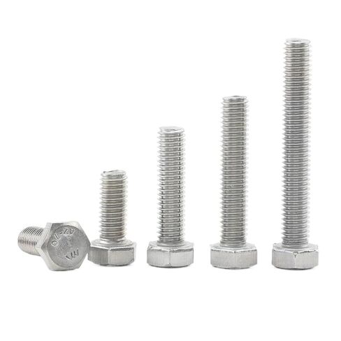 Stainless Steel Hex Bolts - M3 to M14 - Durable Hex Screws for Industrial and Home Use (M6 10 Pieces, 20 mm) in Kuwait