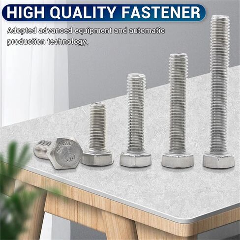 Stainless Steel Hex Bolts - M3 to M14 - Durable Hex Screws for Industrial and Home Use (M6 10 Pieces, 20 mm) in Kuwait