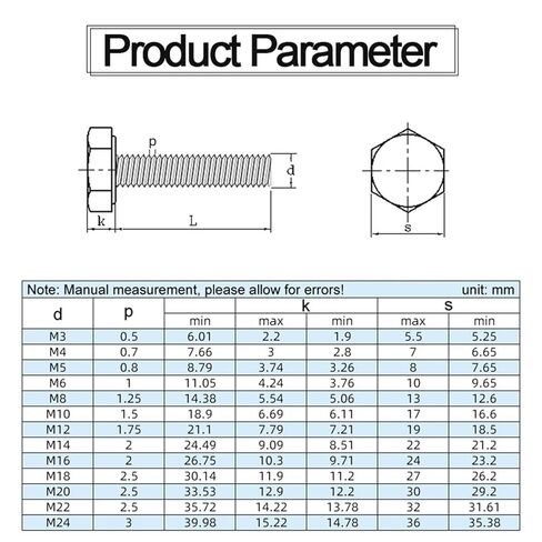 Stainless Steel Hex Bolts - M3 to M14 - Durable Hex Screws for Industrial and Home Use (M6 10 Pieces, 20 mm) in Kuwait