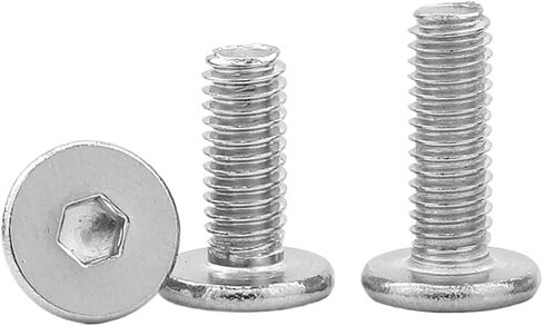 2-50 Pieces Hex Socket Screw Ultra Thin Super Flat Wafer Head M2 M2.5 M3 M4 M5 M6 M8 Stainless Steel cm Screw (50mm, M10 2pcs) in Saudi Arabia
