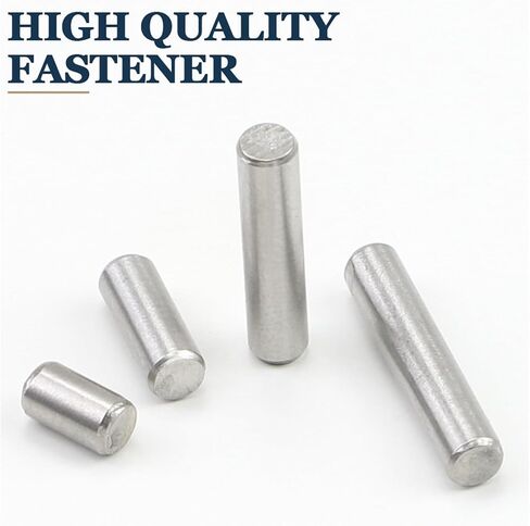 2-55pcs Cylinder Pins Metal Dowel Pins M2 M2.5 M3 M4 M5 M6 M8 M10 Stainless Steel Localization Parallel Pins Solid Lock Pin(M2.5 50pcs,18mm) in Saudi Arabia