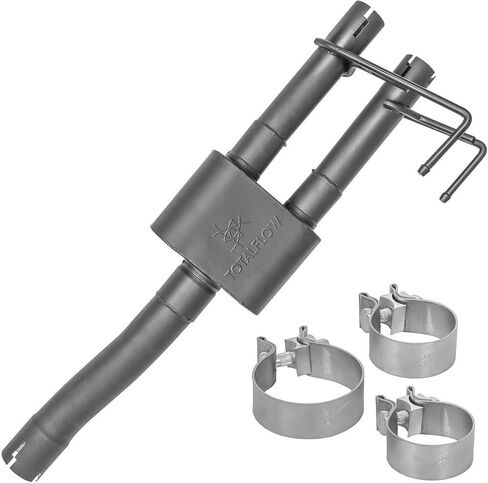 TOTALFLOW 442633 Black 1-Chamber Muffler 09-18 1500 Direct Fit Exhaust 2009-2018 Dodge Ram 1500-409 Stainless Steel (Single Chamber Muffler) in Saudi Arabia
