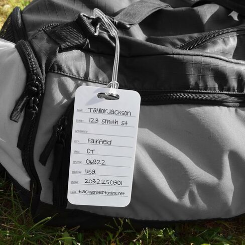 ChalkTalkSPORTS Football Luggage & Bag Tag | Personalized Football with Name & Number | Standard Lines on Back | Assorted Colors in Saudi Arabia