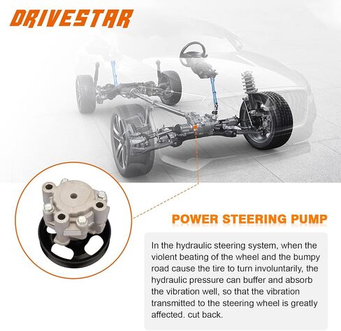 Drivestar 21-5250 مضخة توجيه الطاقة الهيدروليكية ، FIT 2001 2002 2003 2004 لـ Toyota Tacoma ، 2.4L in Saudi Arabia