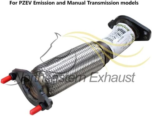 Northeastern Exhaust | Stainless Steel Front Flex Exhaust Pipe Compatible for Ford Focus 2008-2009 2.0L | PZEV Emission & Manual Transmission | Free Gaskets Included in Saudi Arabia