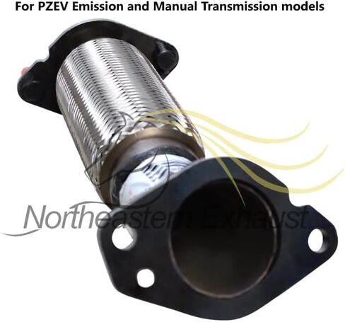 Northeastern Exhaust | Stainless Steel Front Flex Exhaust Pipe Compatible for Ford Focus 2008-2009 2.0L | PZEV Emission & Manual Transmission | Free Gaskets Included in Saudi Arabia
