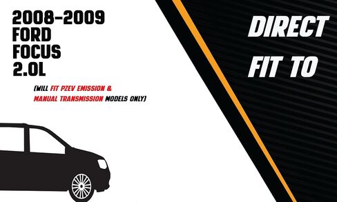 Northeastern Exhaust | Stainless Steel Front Flex Exhaust Pipe Compatible for Ford Focus 2008-2009 2.0L | PZEV Emission & Manual Transmission | Free Gaskets Included in Saudi Arabia