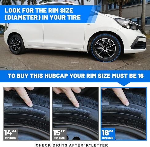 Roxx 4pcs مجموعة 16 بوصة Universal Wheel Rim Cover Hubcaps استبدال (فقط مناسبة لمحور الحديد) ، ABS Material Snap on Car Truck SuV Cap (5084 ، Silver Lacquer & Black) in Kuwait