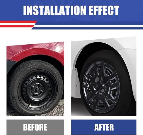 WolfX 16 Inch Hubcaps Set of 4 Wheel Rim Cover for Nissan Sentra 2007-2012 (Only Fit for Steel Hub) PP Material Wheel Rim Hub Cap Replacement, W5135-Lacquer in Kuwait