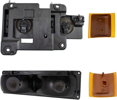 استبدال BROCK 8 قطعة المصابيح الأمامية وأضواء الإشارة متوافقة مع 1994-2002 CHEVROLET C/K ، 1994-2000 CHEVROLET Suburban ؛ 1995-2000 شيفروليه تاهو-ليس لنماذج GMC- in Saudi Arabia