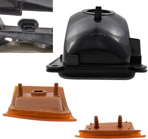 استبدال BROCK 8 قطعة المصابيح الأمامية وأضواء الإشارة متوافقة مع 1994-2002 CHEVROLET C/K ، 1994-2000 CHEVROLET Suburban ؛ 1995-2000 شيفروليه تاهو-ليس لنماذج GMC- in Saudi Arabia