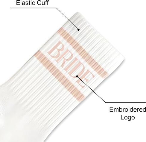 السيد و Mrsgifts Bride Socks Hompts Bride لتكون جوارب لزفاف البكالوريوس إكسسوارات حفلات البكالوريوس in Kuwait